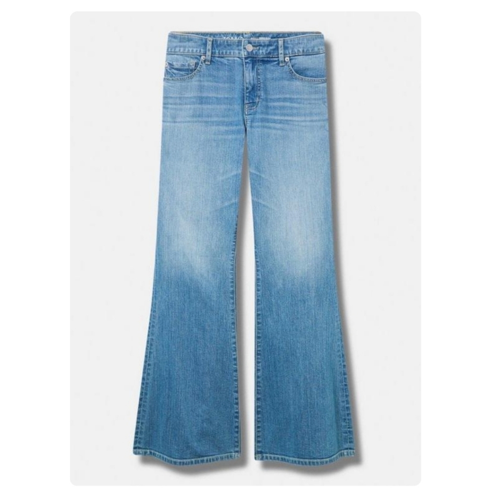 Torrid Perfect Flare Vintage Stretch Mid-Rise Jean Smooth Sailing Size 20 Short - Picture 6 of 17